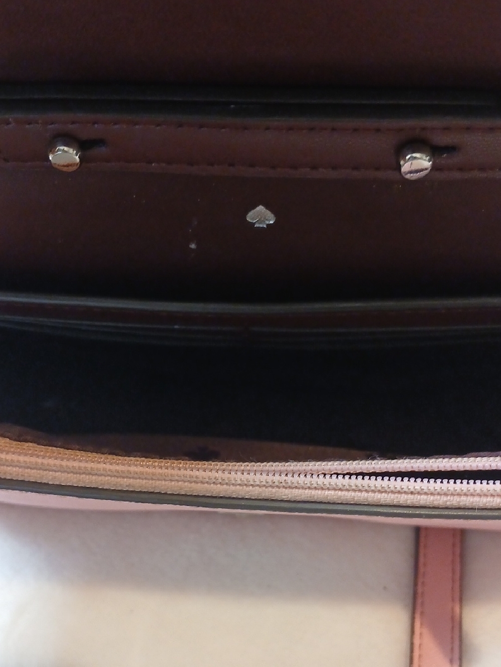 Kate Spade Light Pink Leather Crossbody W/ Heart & Bird Appliqué - Picture 3 of 7